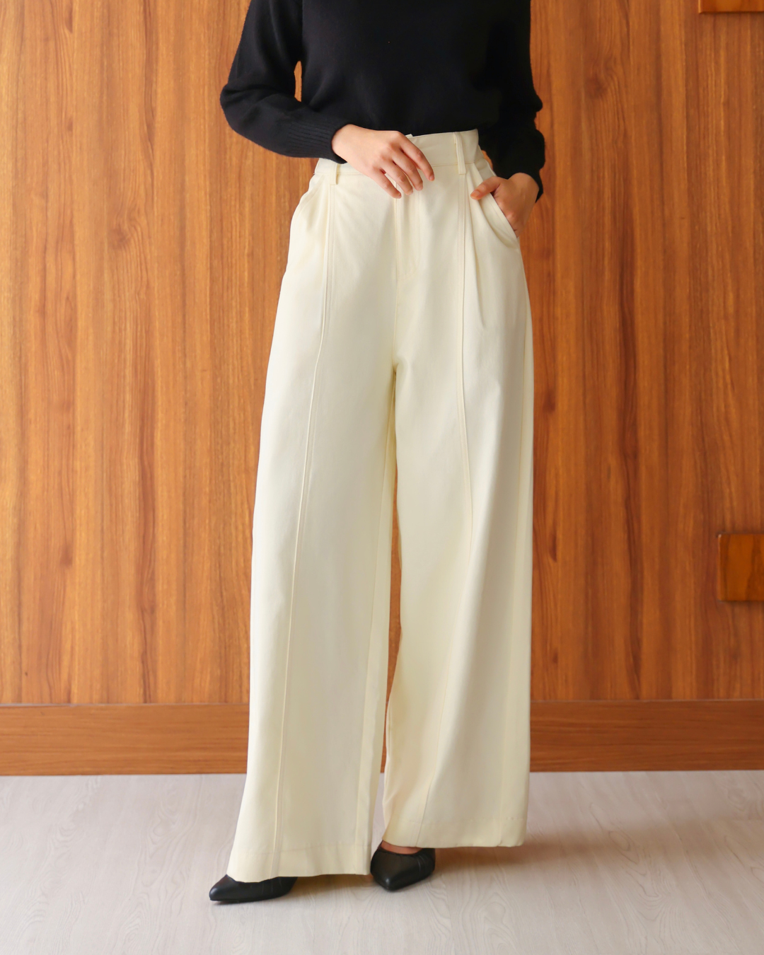Tracy Wide Pants Ivory