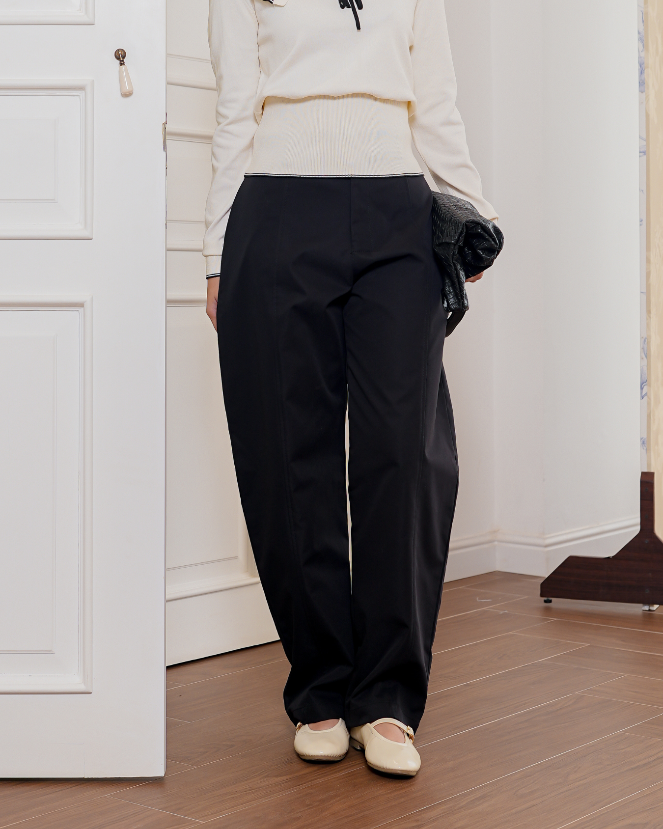 Lumi Barrel Pants Black