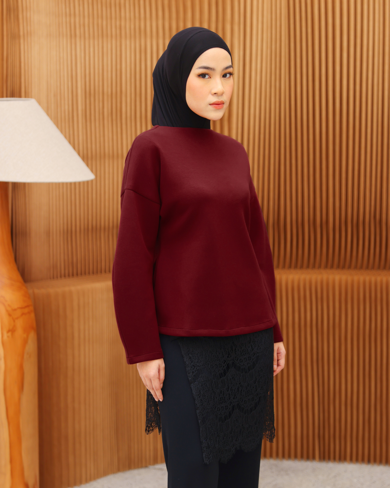 Penny Blouse Maroon