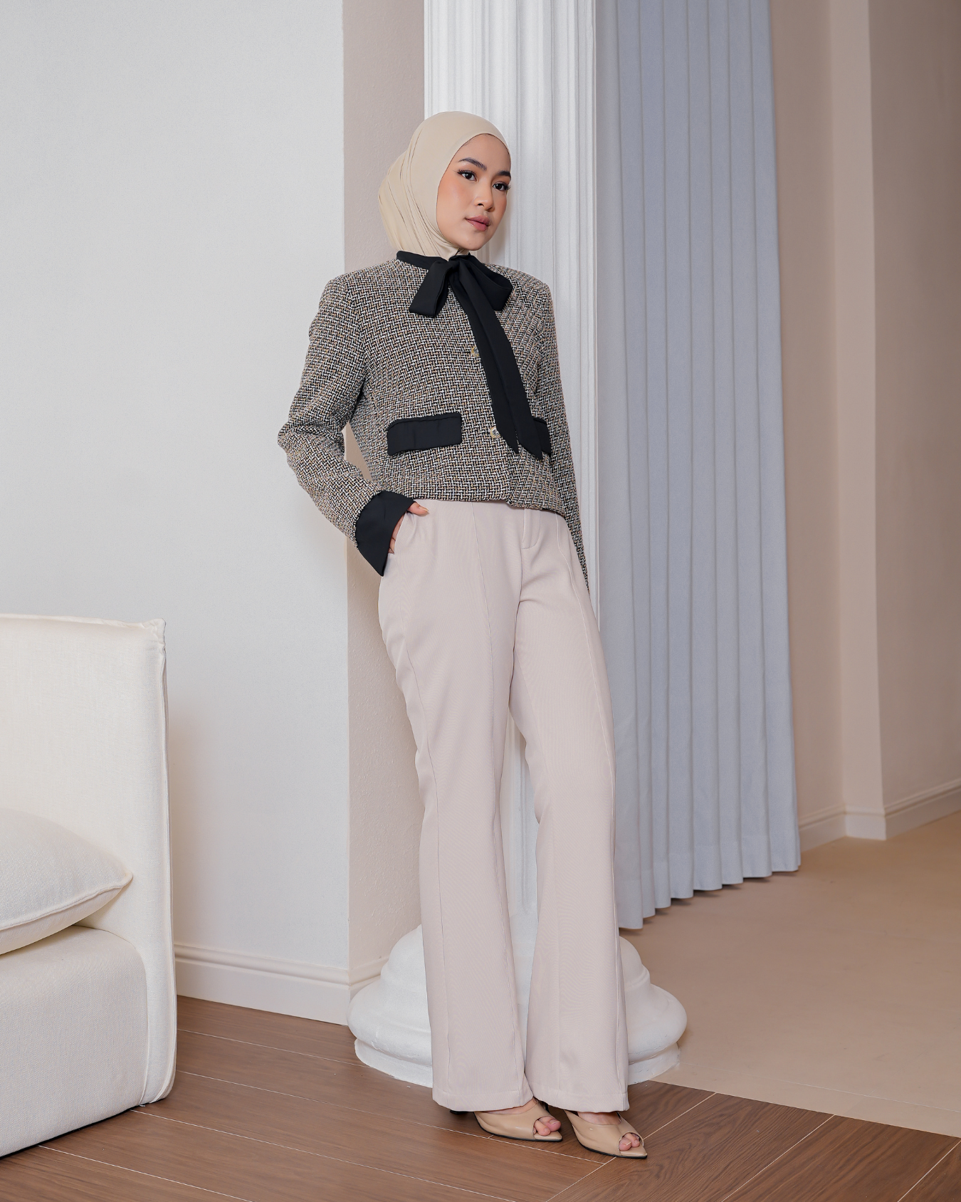 Jane Flared Pants Powder