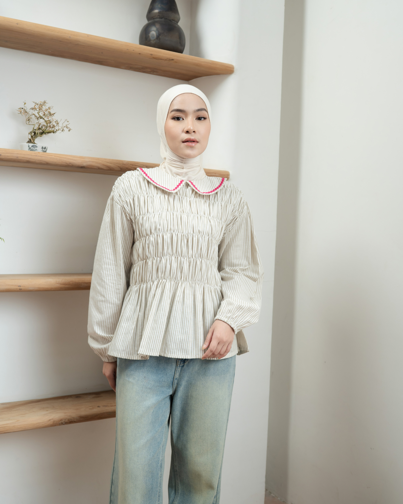 Possy Blouse Biscuit