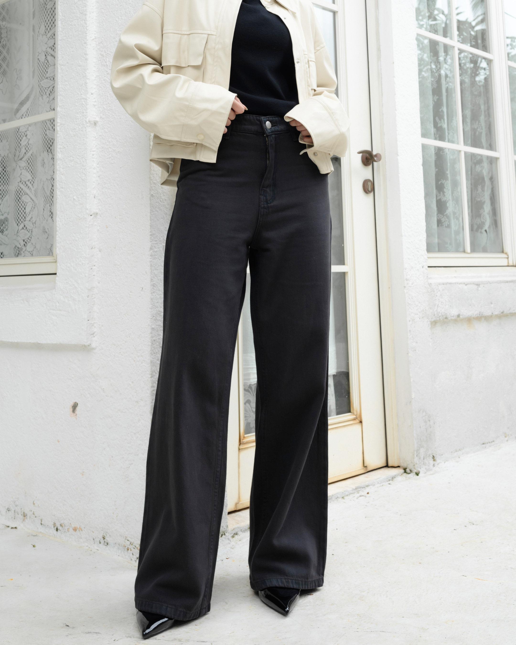 Pavon Relaxed Jeans Black Charcoal
