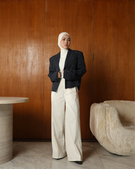 Image of Lauren Wide Pants Ivory