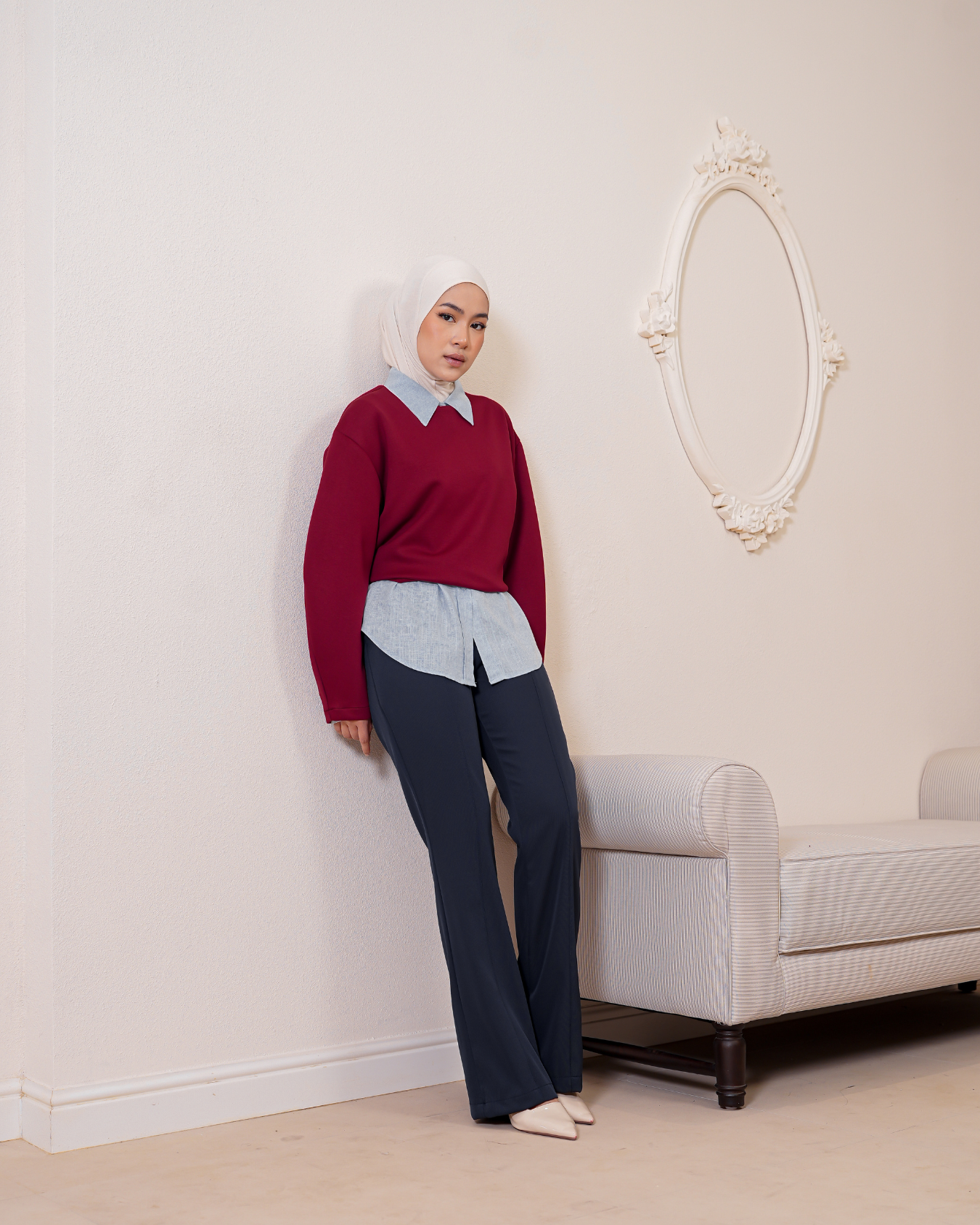 Jane Flared Pants Indigo
