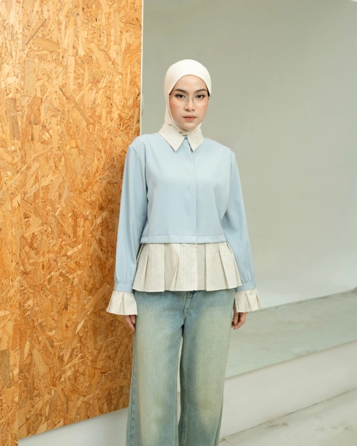 Image of Percy Top Powder Blue