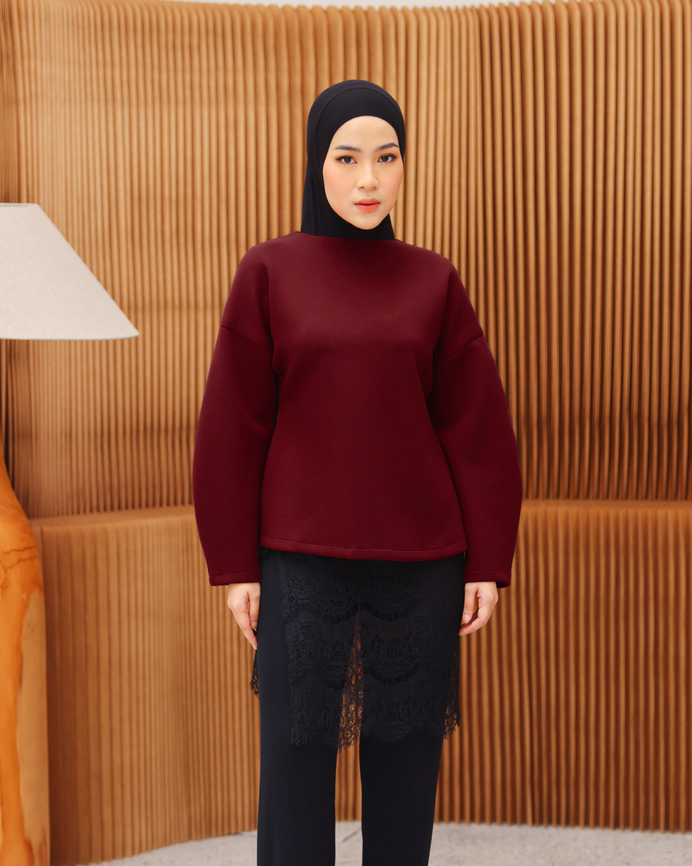 Penny Blouse Maroon
