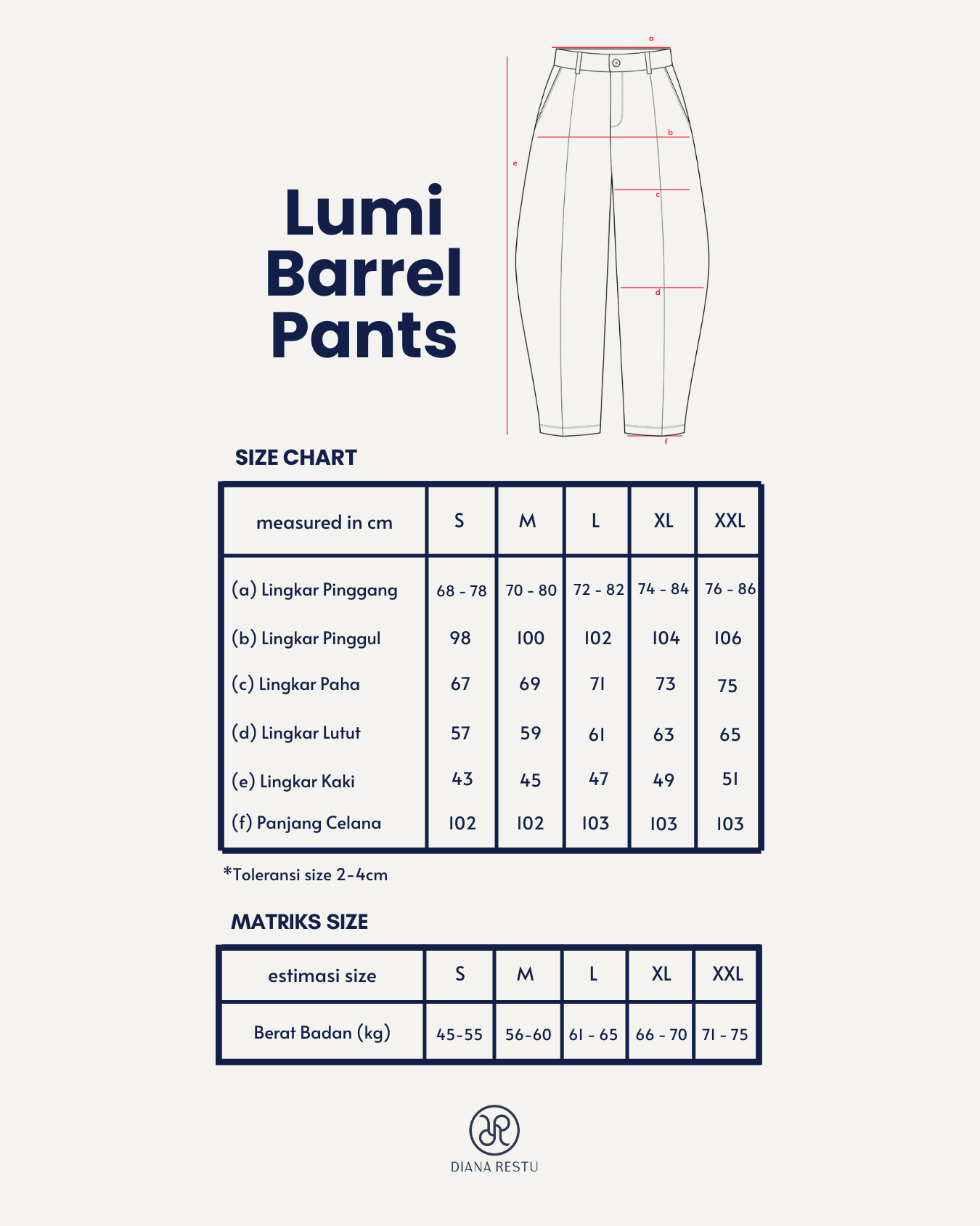 Lumi Barrel Pants Black