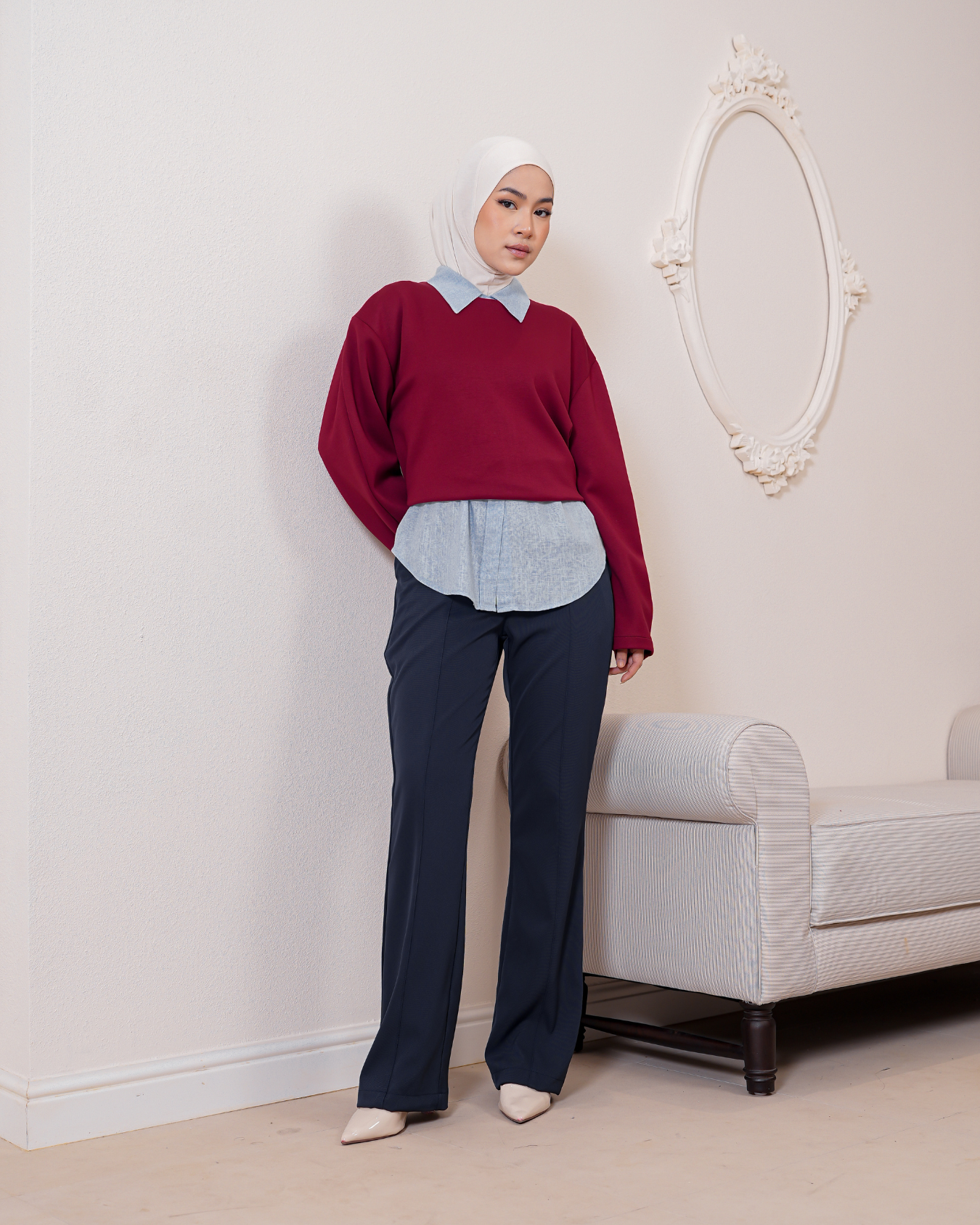 Jane Flared Pants Indigo