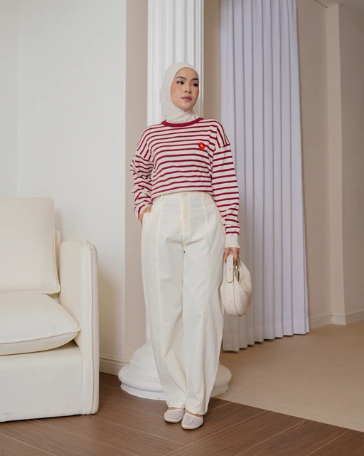 Lumi Barrel Pants Creme