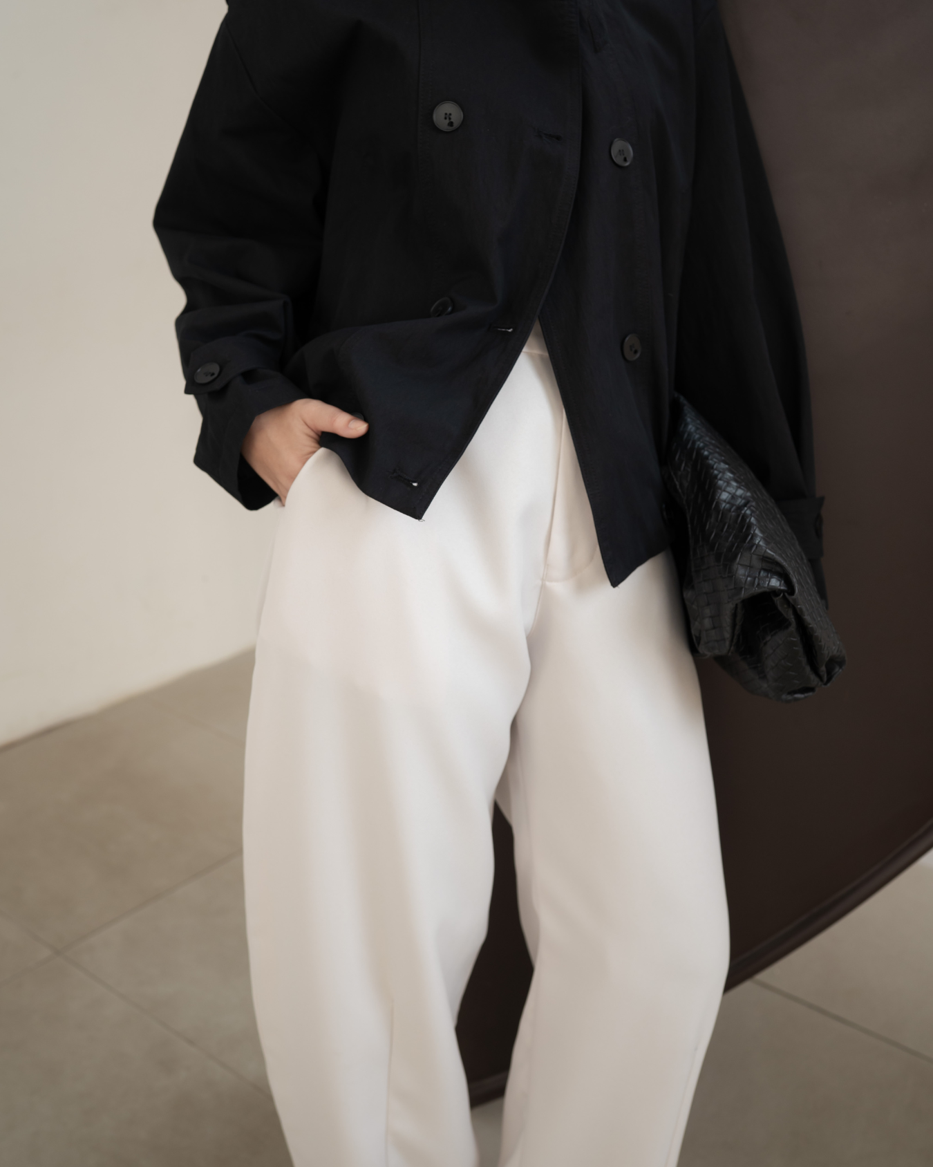 Chloe Barrel Pants Ivory