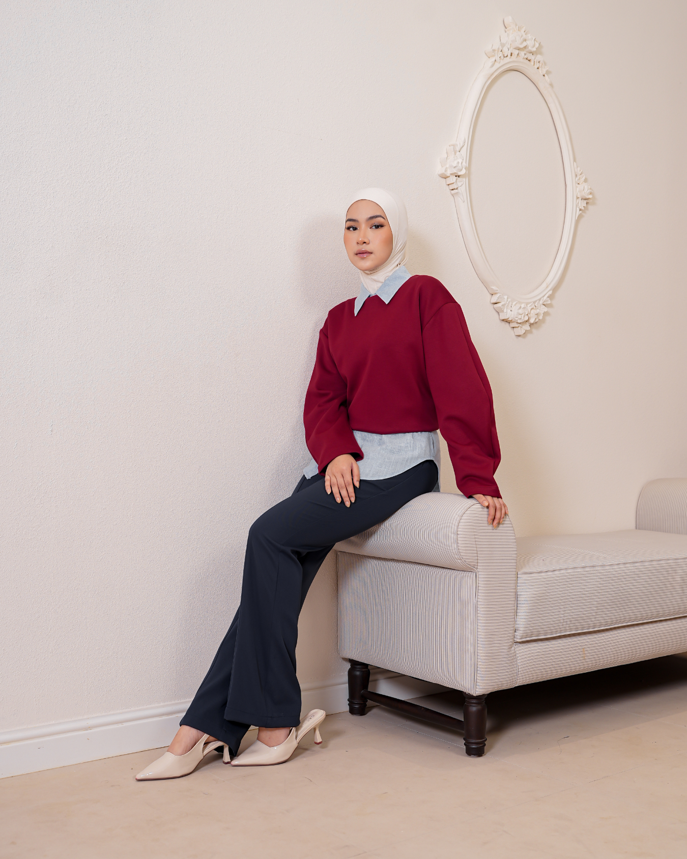 Jane Flared Pants Indigo