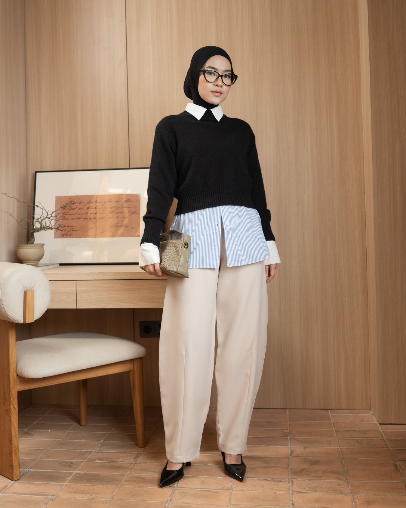 Chloe Barrel Pants Khaki