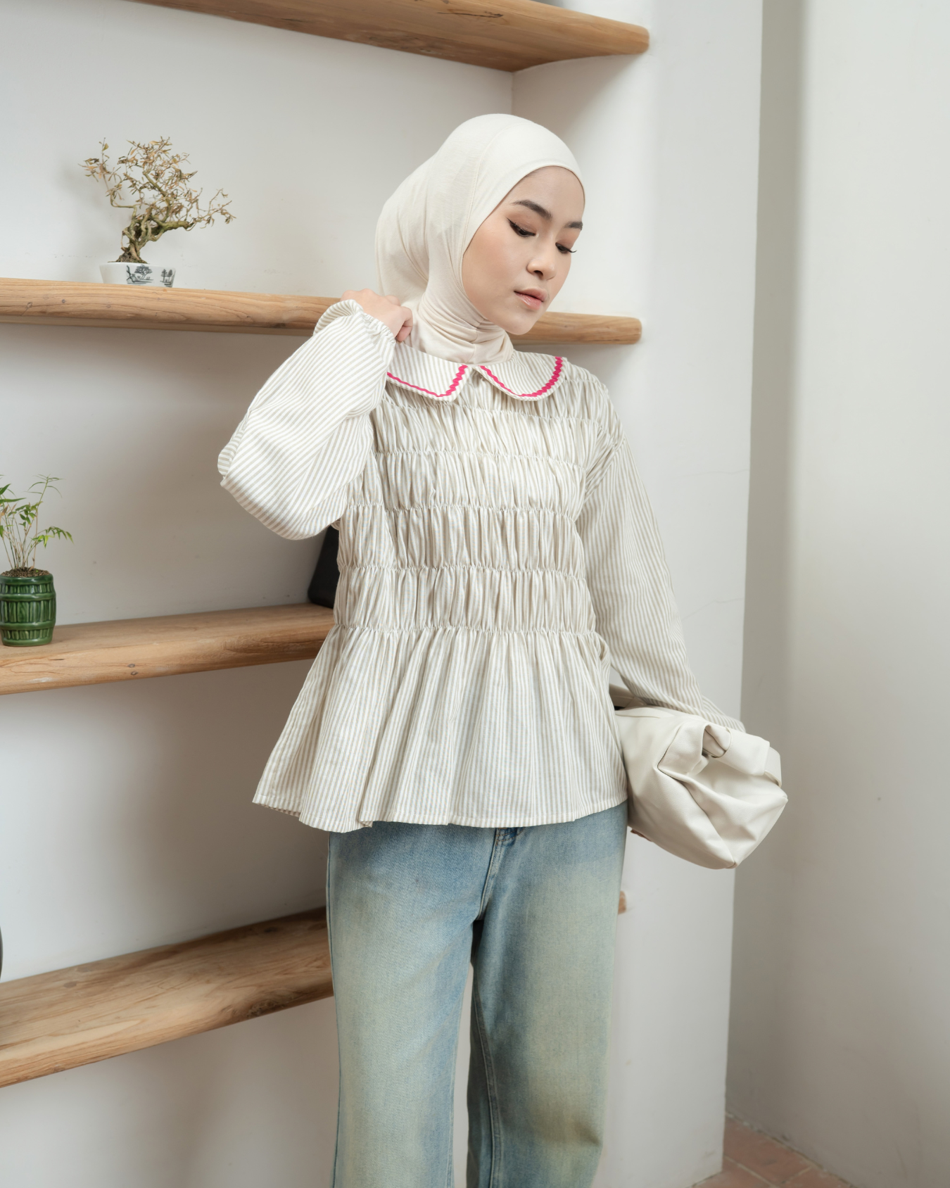 Possy Blouse Biscuit