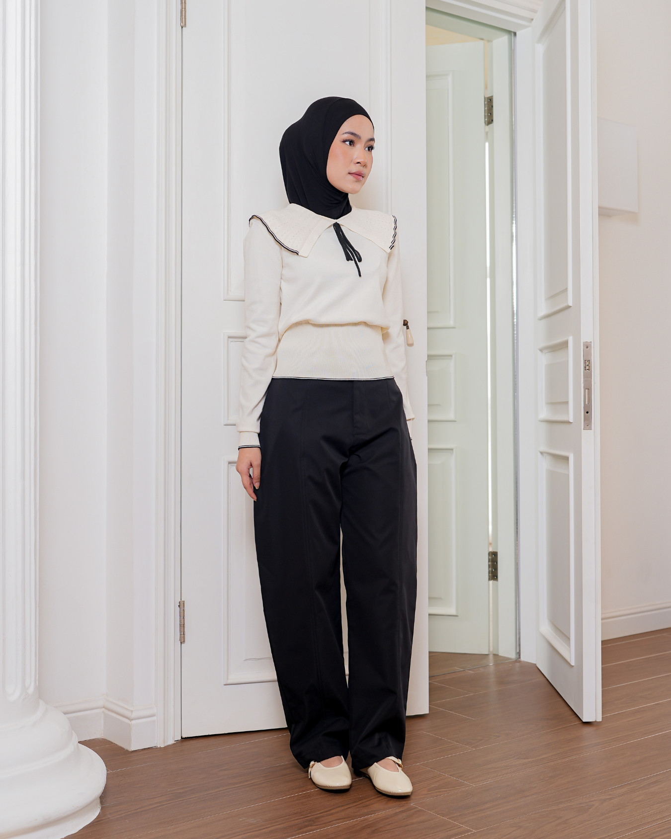 Lumi Barrel Pants Black