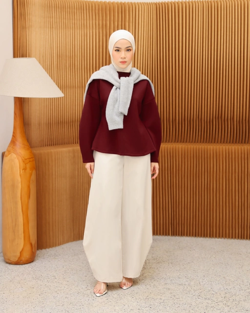 Image of Hailey Barrel Pants Coconut