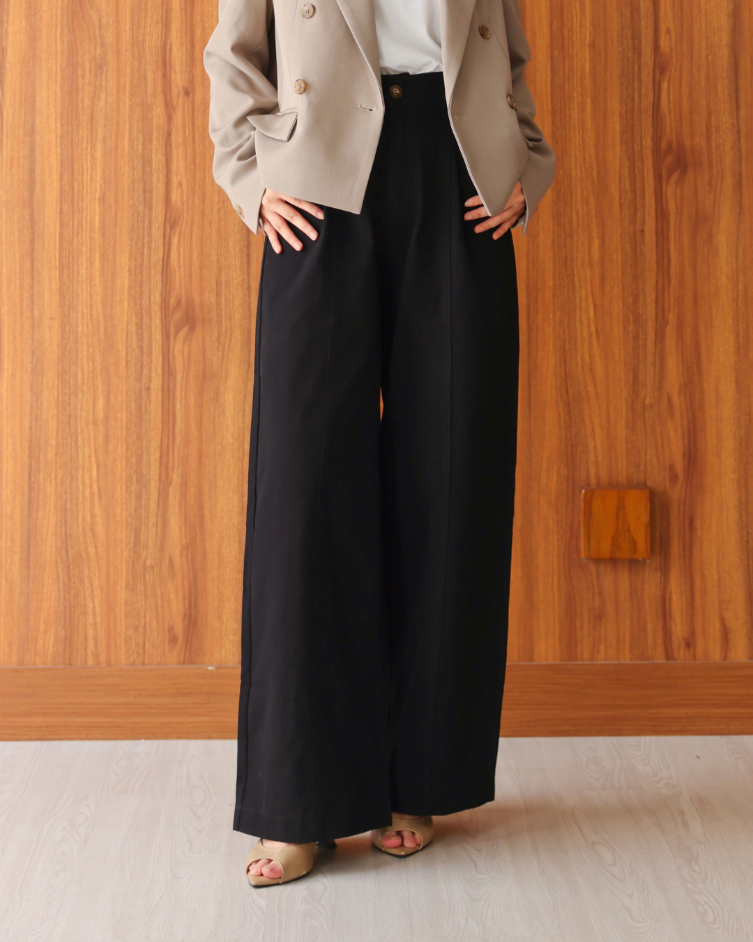 Tracy Wide Pants Black
