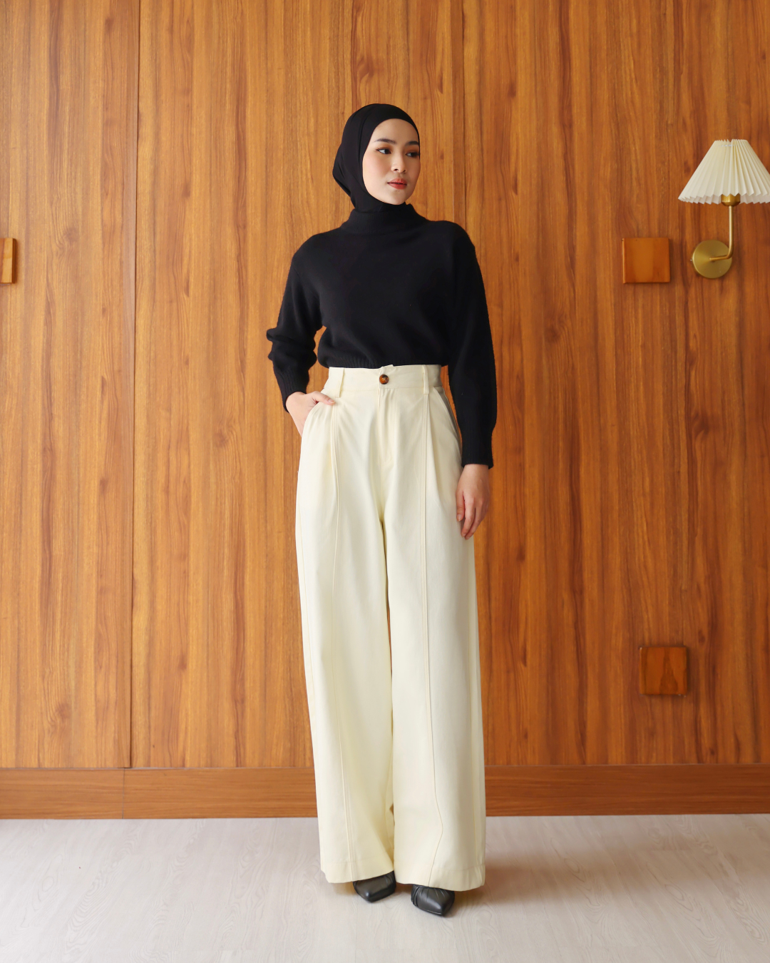 Tracy Wide Pants Ivory