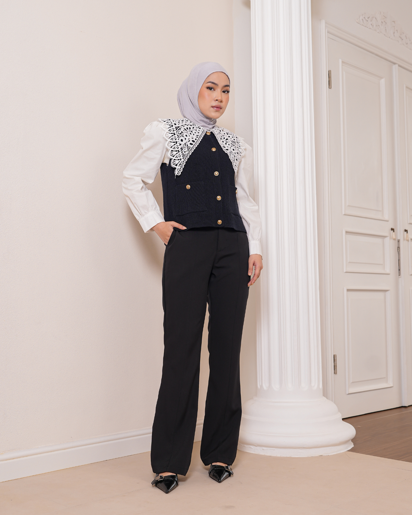 Jane Flared Pants Black