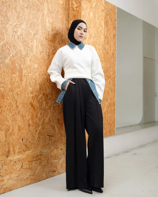 Peggy Culotte Pants Black