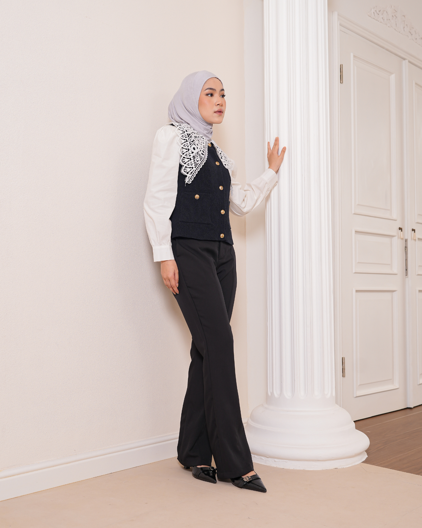 Jane Flared Pants Black