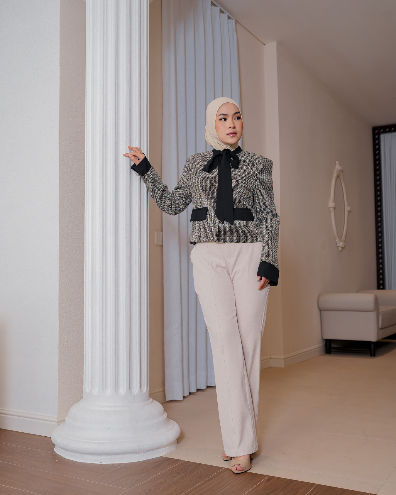 Jane Flared Pants Powder
