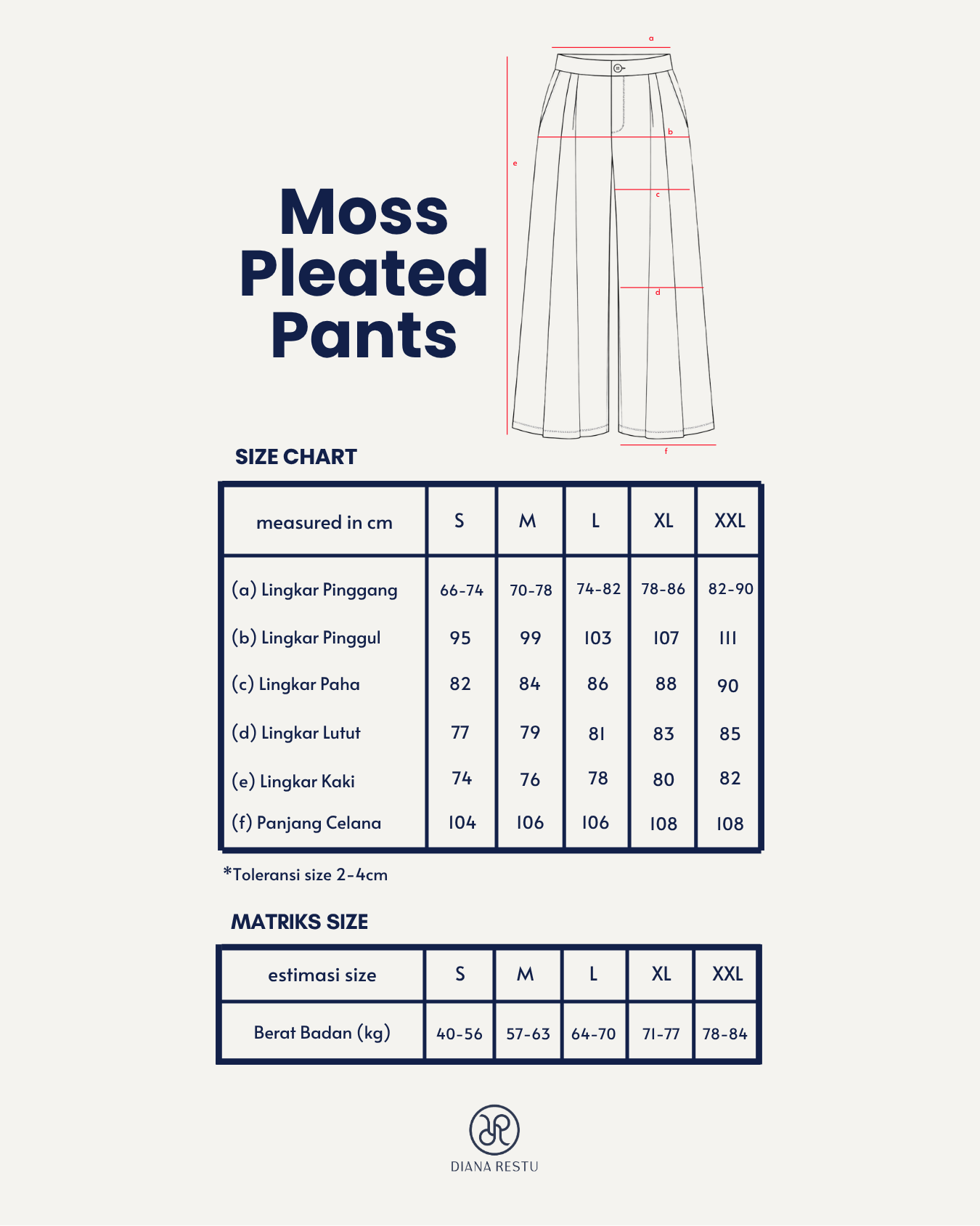 Moss Pleated Pants Off White