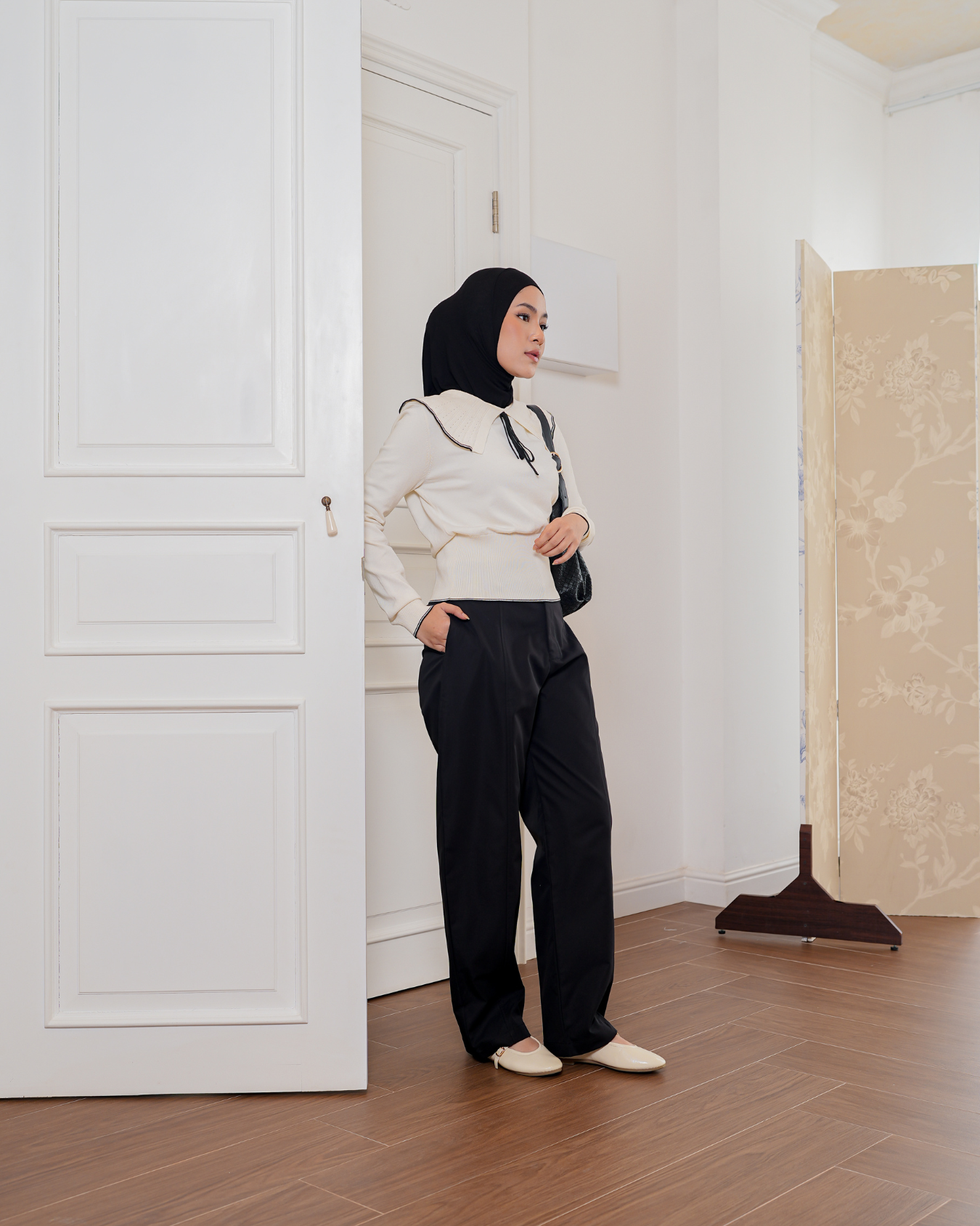Lumi Barrel Pants Black