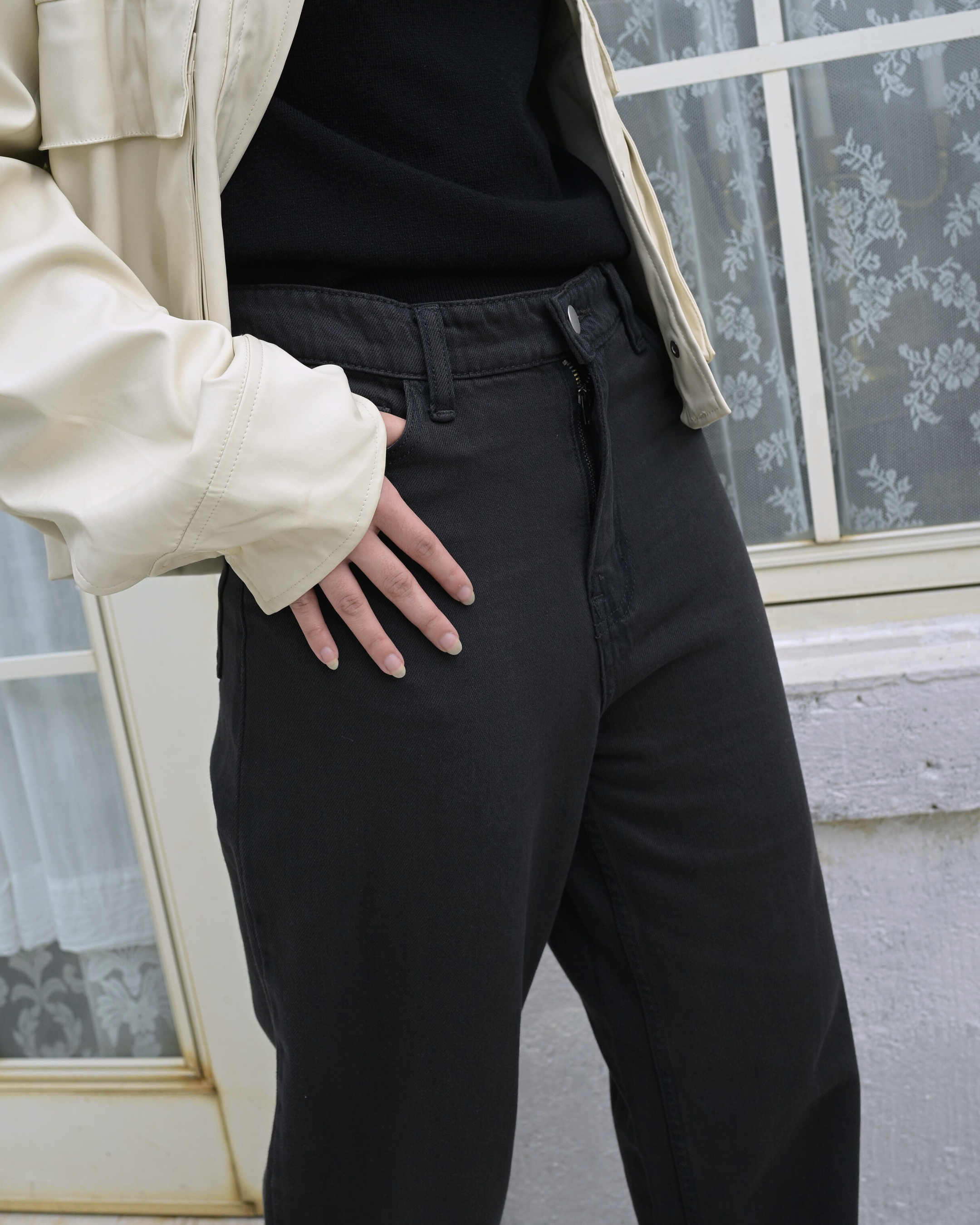 Pavon Relaxed Jeans Black Charcoal