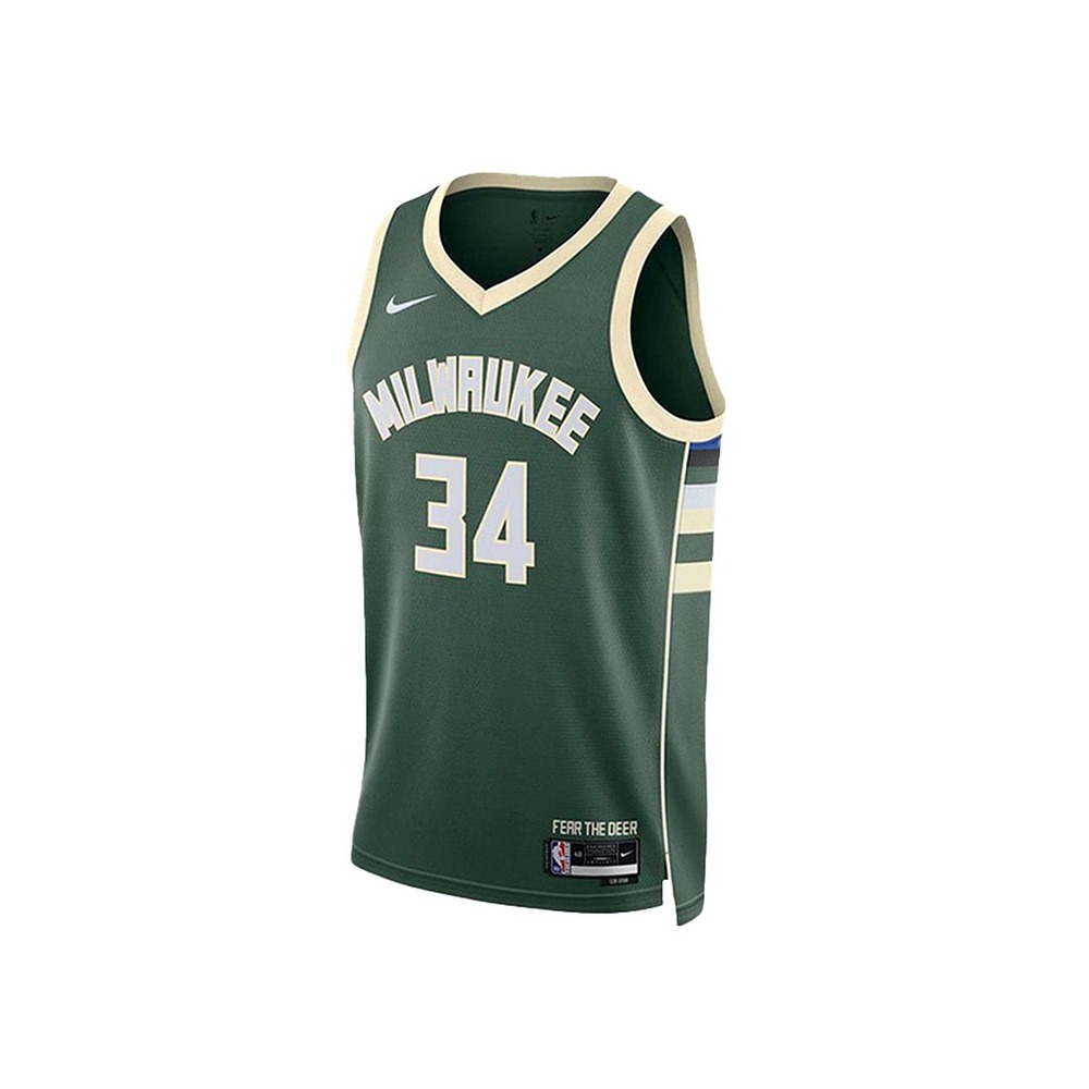 Jersey Basket Nike Dri - FIT NBA Milwaukee Bucks Giannis Antetokounmpo Icon Edition 2022-23 Swingman