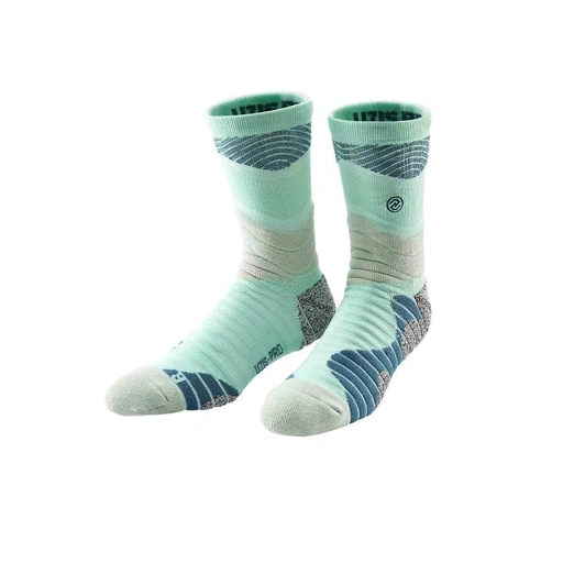 Image of Kaos Kaki Basket UZIS PRO Aspirants Long Basketball Socks Tosca Blue