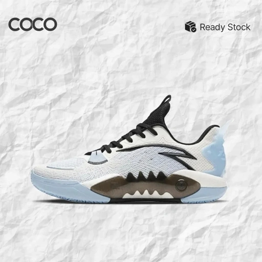 Image of Sepatu Basket ANTA Shock Wave 5 V2 'Water Blue Black' 112411606-2