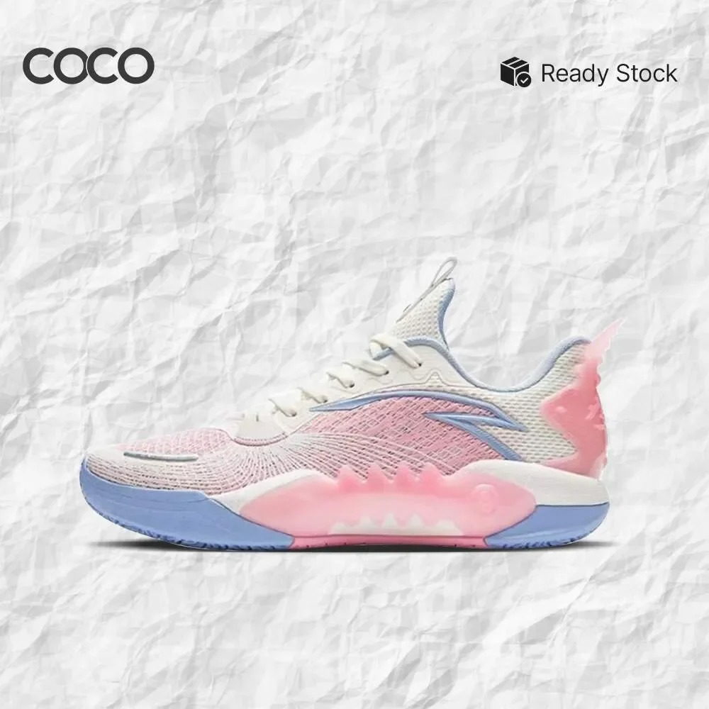 Sepatu Basket ANTA Shock Wave 5 Team V2 'Bright Pink' 112411606-6