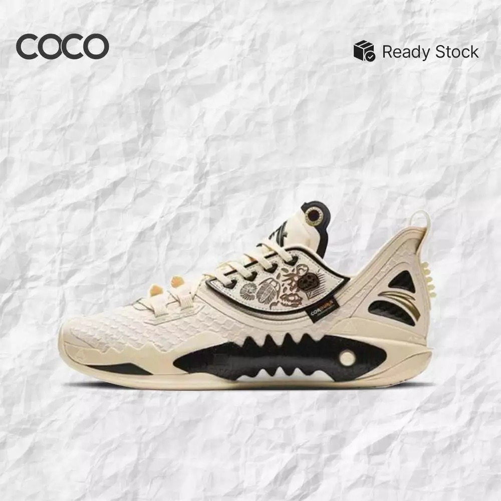 Sepatu Basket Anta Shock Wave 5 V2 'Fossil' 1124A1106-2