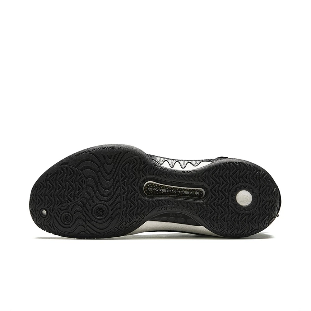 Sepatu Basket ANTA Shock Wave 5 V2 'Black Lightning' Ready 1124A1106-9