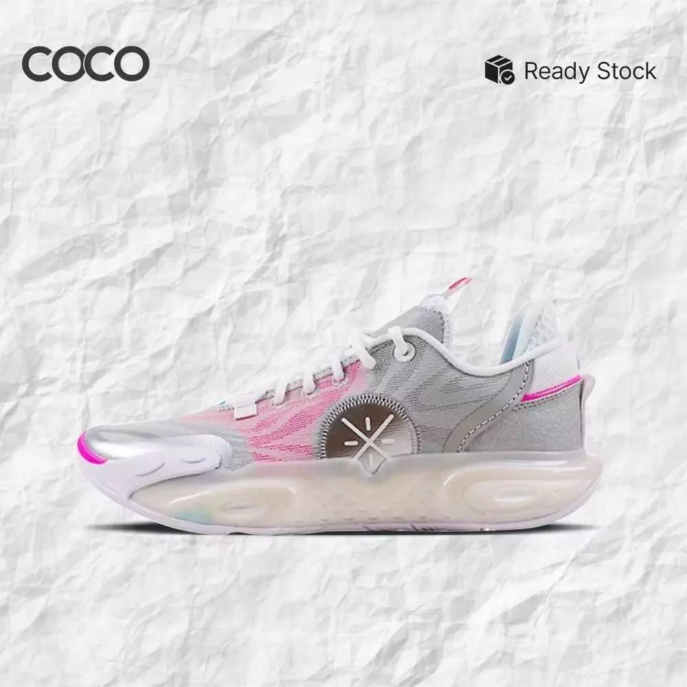 Sepatu Basket Li-Ning Wade All City 12 'Silver Pink' ABAU023-10