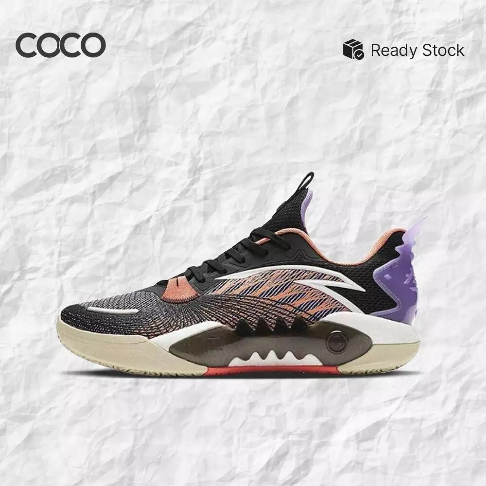 Sepatu Basket Anta Shock Wave 5 Team V2 'Crimson Orange' 112411606-1