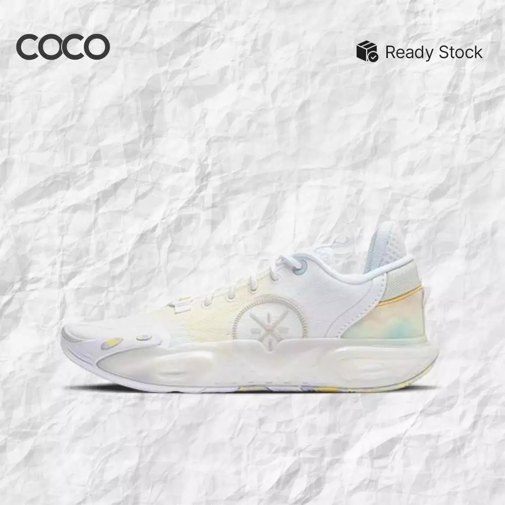 Sepatu Basket Li-Ning Way of Wade All City 12 'White Yellow Blue' ABAU023-2