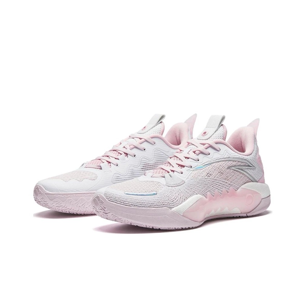 Sepatu Basket Anta Shock wave 5 v2 White pink 912431106S-5