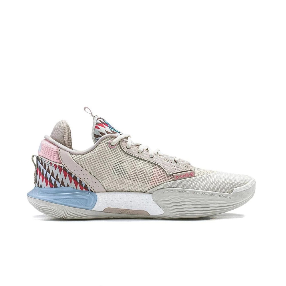 Sepatu Basket Li Ning Way of Wade All City 12 Origin D'Angelo Russell Beige Pink Blue ABAU015-5