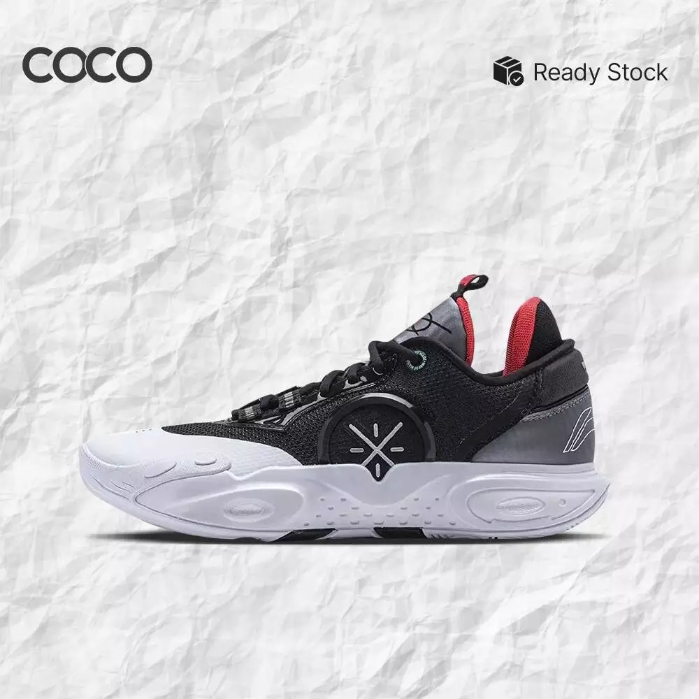Sepatu Basket Li Ning Way of Wade All City 12 “Announcement” D'Angelo Russell Black White ABAU015-4