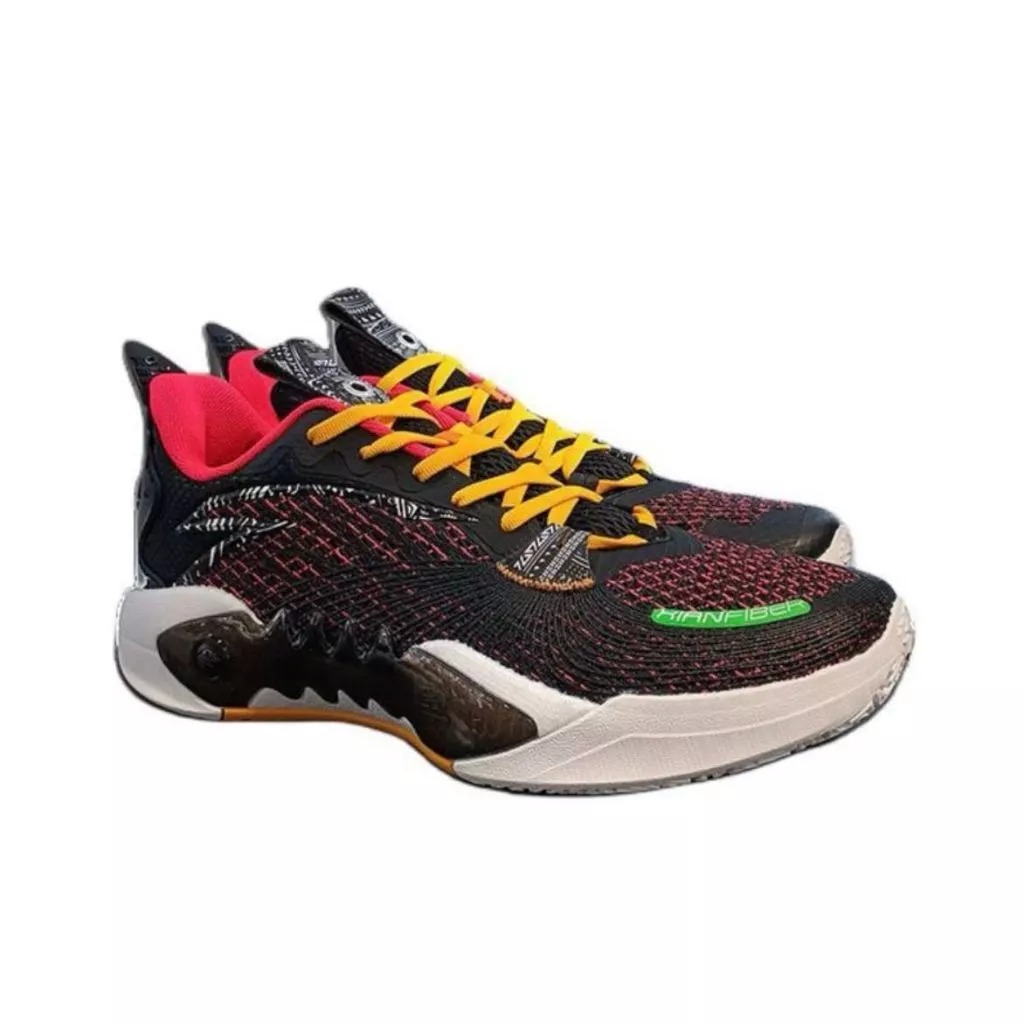 Sepatu Basket Anta Shock Wave 5 V2 Team 'Black Red' 112421606S-4
