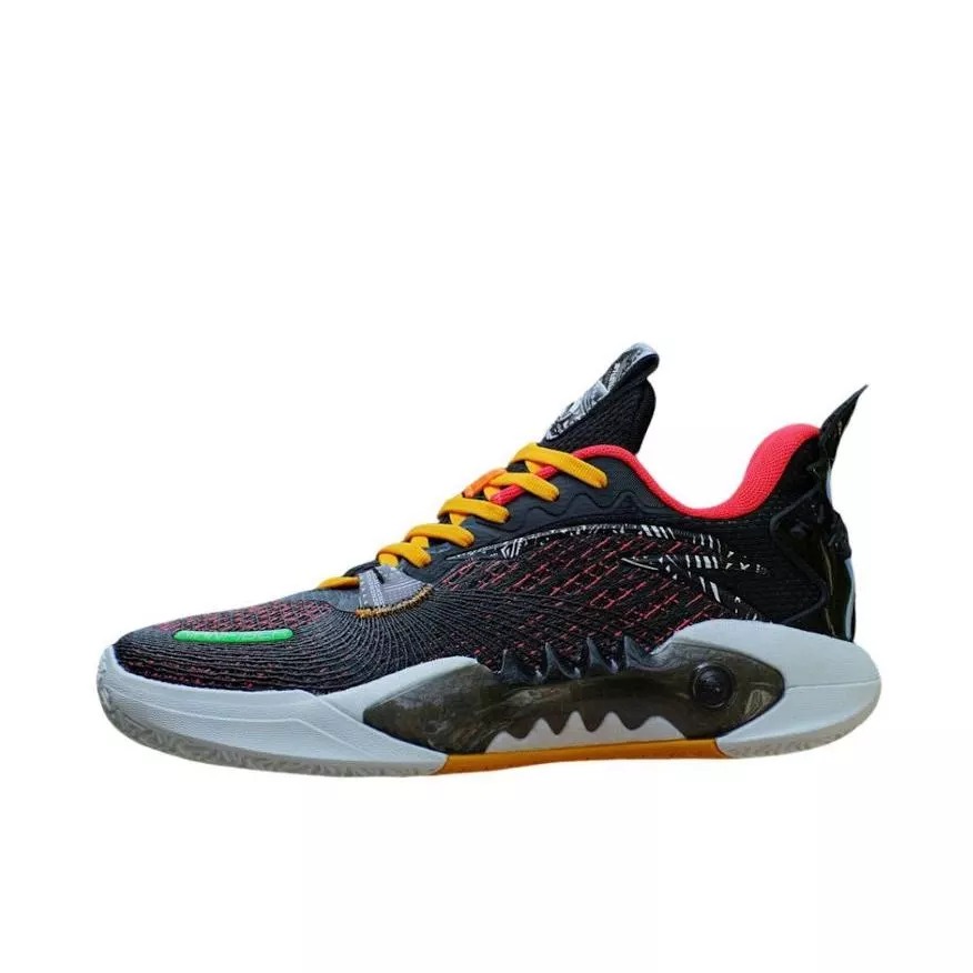 Sepatu Basket Anta Shock Wave 5 V2 Team 'Black Red' 112421606S-4