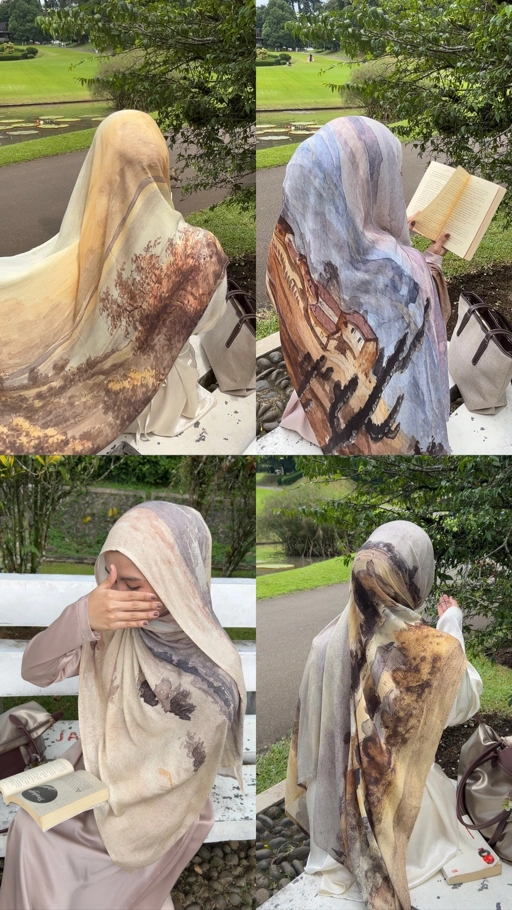 Image of The Scenes Printed Modal Viscose