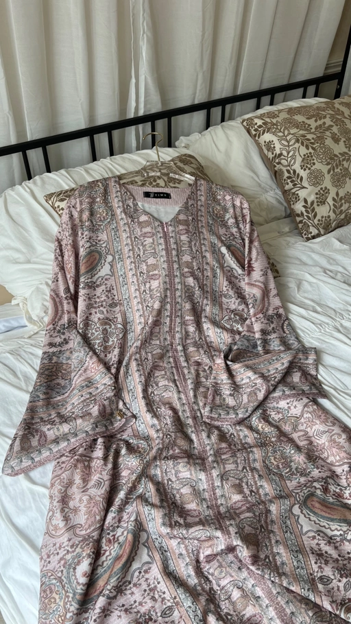 Ready stock Zehra Abaya in Hibiscus