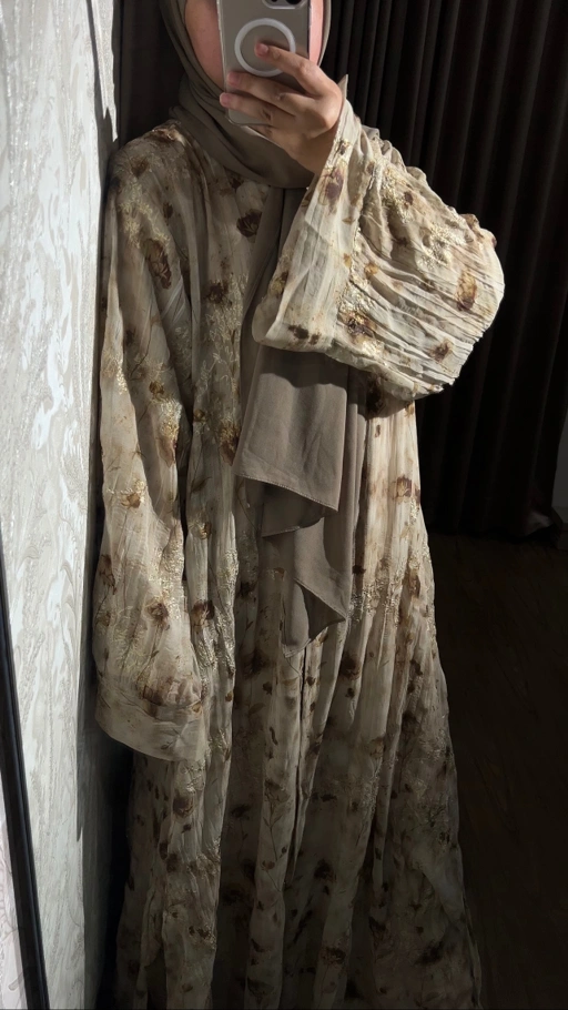 Image of Set Abaya Outer in Zay (inner&outer) - Elyseen