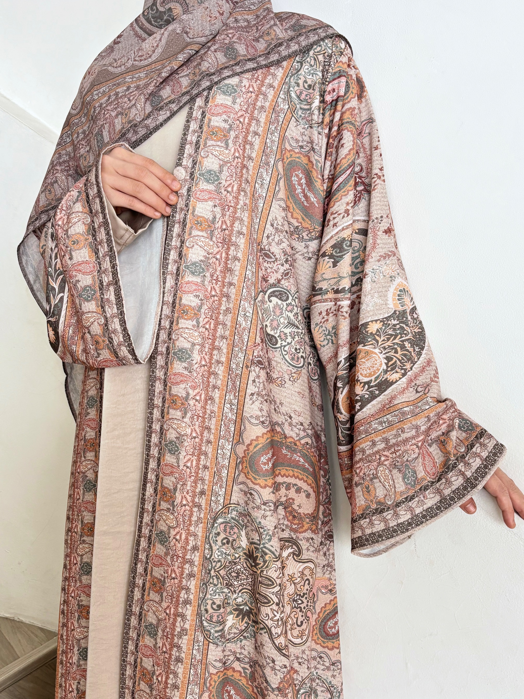 Ready Stock Zehra Outer in Warm Greige