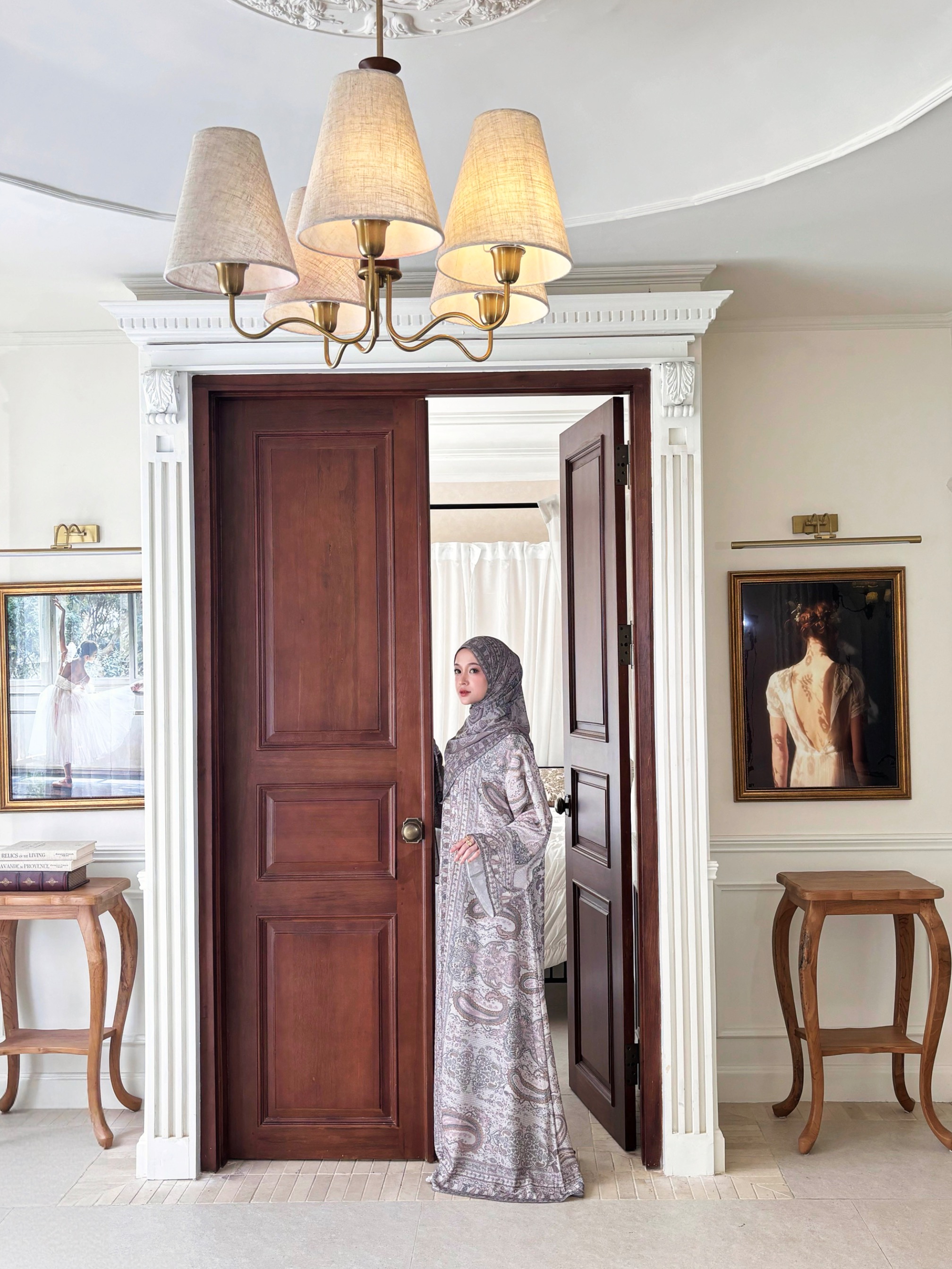 Ready Stock Zehra Abaya in Almond