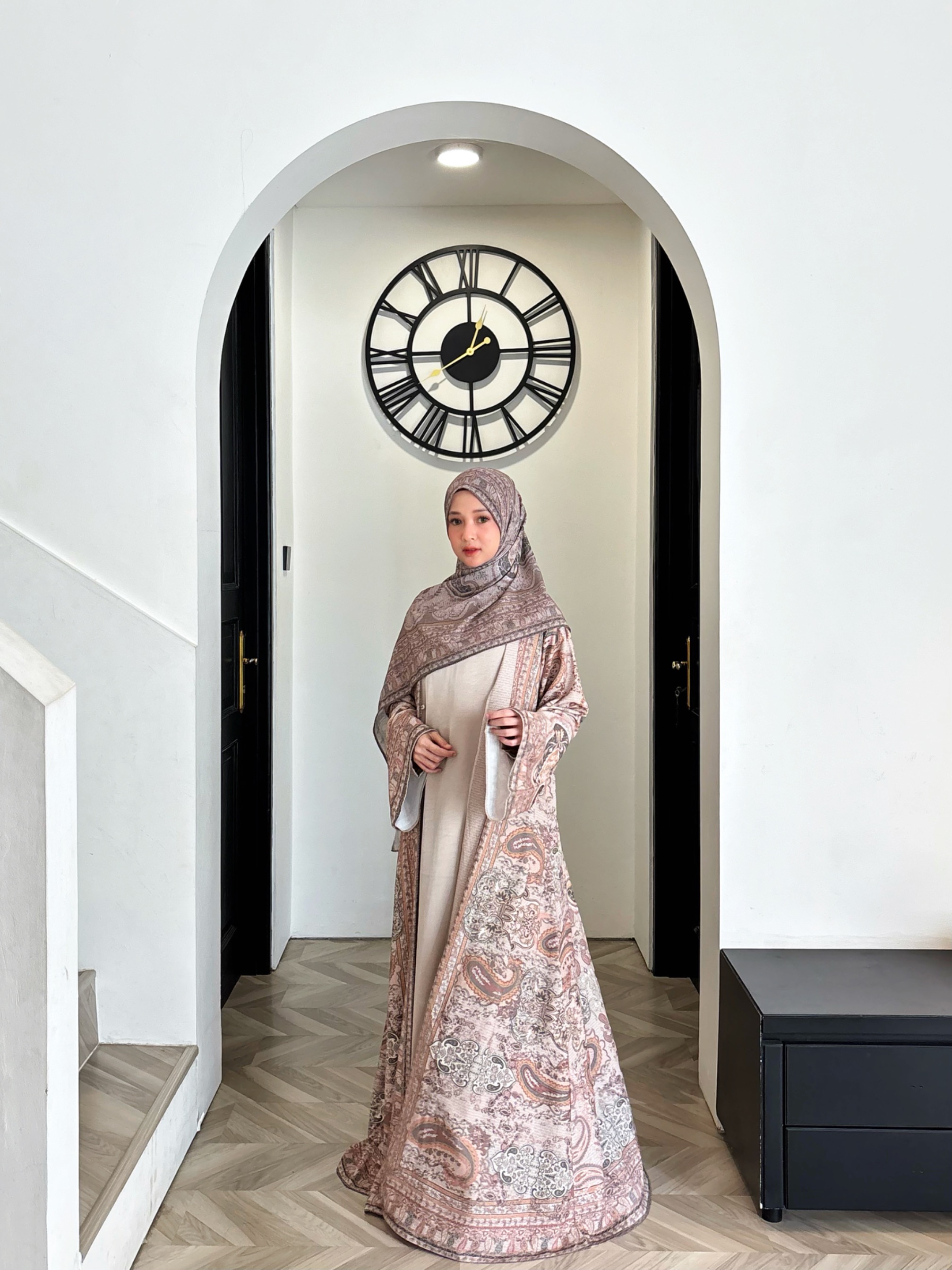 Ready Stock Zehra Outer in Warm Greige