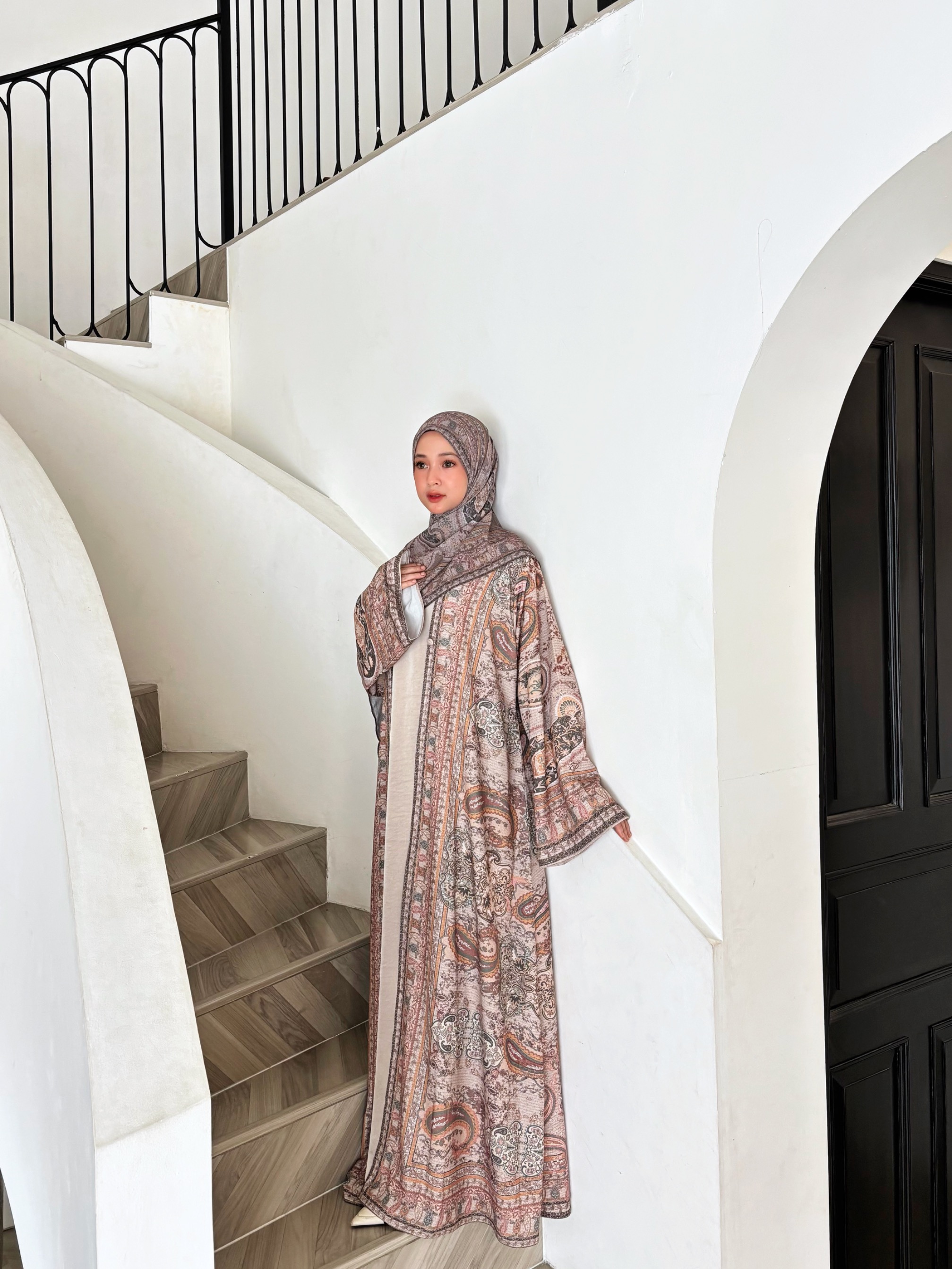 Ready Stock Zehra Outer in Warm Greige