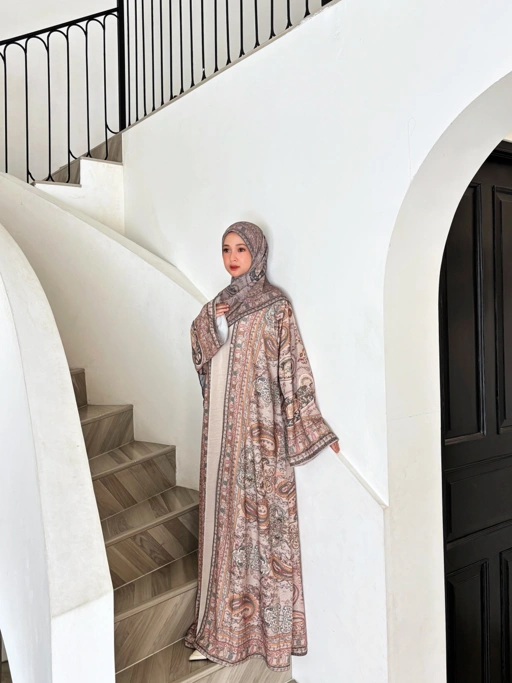 Ready Stock Zehra Outer in Warm Greige